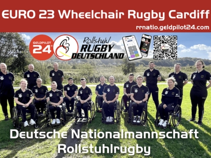 EM 2023 Rollstuhlrugby in Cardiff mit der Deutschen Nationalmannschaft